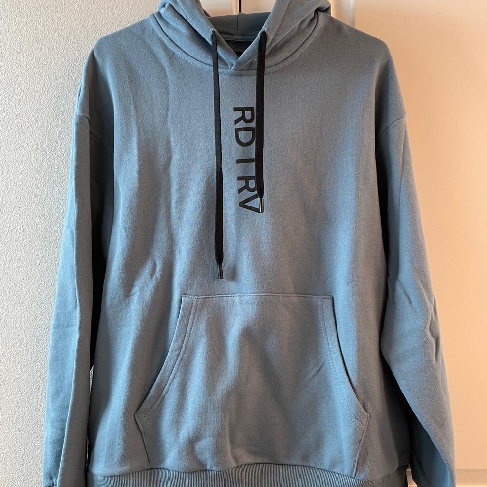 NEW Women’s Large Rad Rev Soft Blue Hoodie